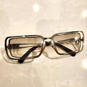 Throwback MOSCHINO 3182-S Metal Frame Double Rim Sunglasses Mase Italy 54-15-130